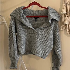 Forever 21 Gray Cowl Neck Sweater